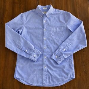 J.Crew Slim Secret Wash Stretch Button-Down Shirt Light Blue Oxford Men’s Medium